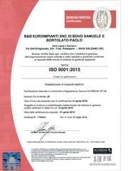 UNI EN ISO 9001:2015   SOA II CAT  OS30    OHSAS 1...